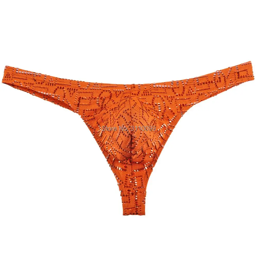 Бикини Self Design мужские стринги нижнее белье жаккардовые с выступающим мешочком