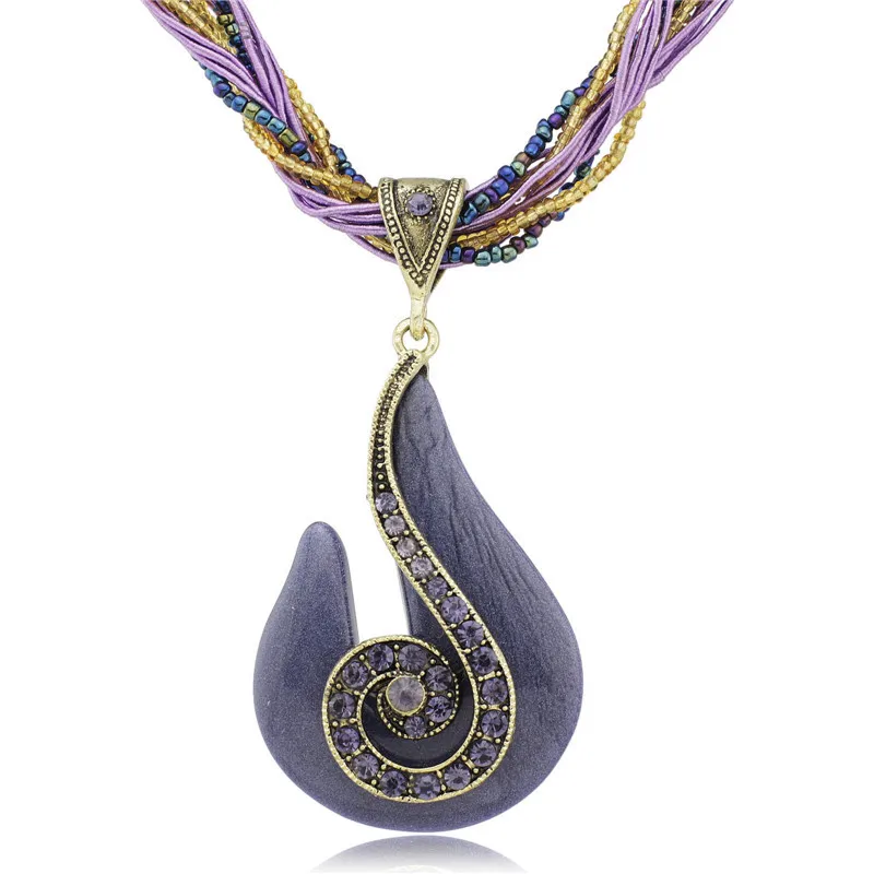 Dormon женские бронзовые бусины в форме музыкальных нот шнур веревочная цепочка