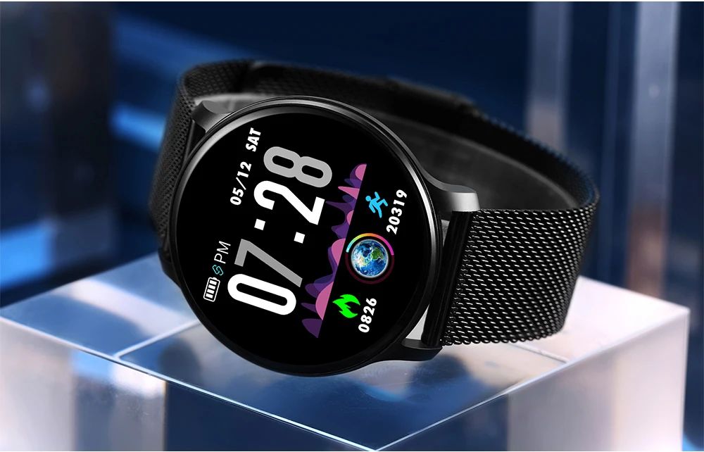 Rundoing NY03 Smart Watch IP68 waterproof Heart rate monitor Smartwatch Message reminder Fitness tracker For Android and IOS