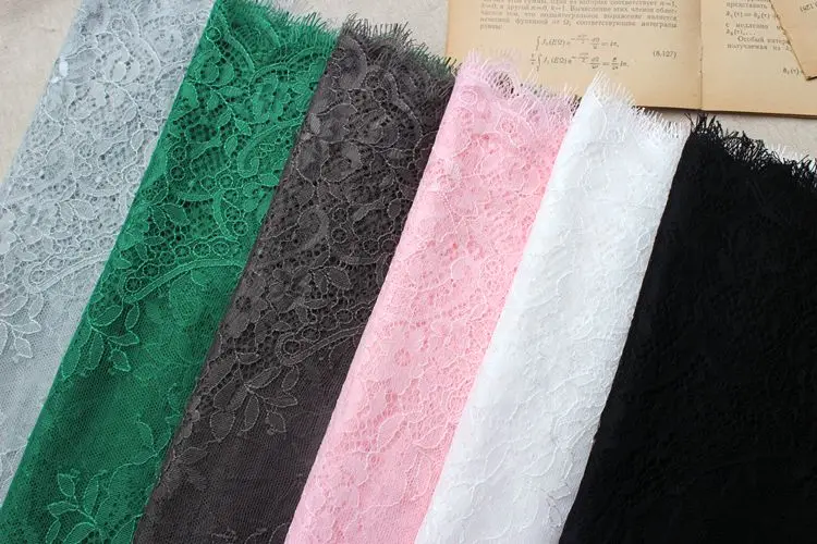 Белые ресницы кружевной отделкой ручной DIY платье юбка свадебная вуаль ресниц ткань аксессуары