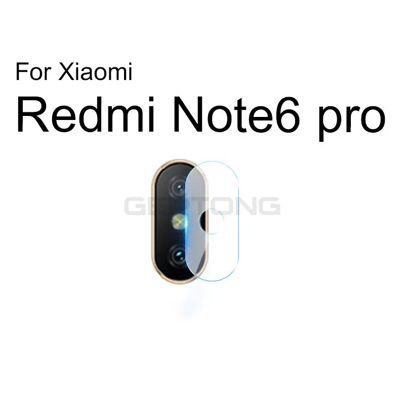 3 шт. объектив для камеры телефона из закаленного стекла для Xiaomi Redmi 7 6A Note 7 6 5 Pro Mi8 Mi A1 A2 Lite Mi9 SE защитная пленка - Цвет: Redmi Note 6 pro