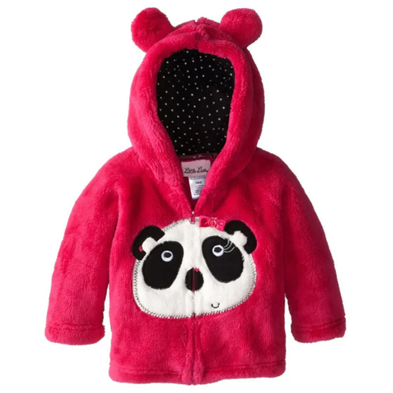 2016 new winter coat male and female children soft coral velvet embroidery cartoon panda age2 3 4 5 6year123 | Детская одежда и