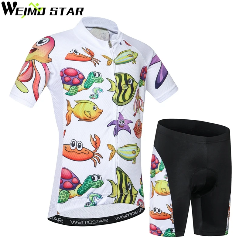 

Weimostar Breathable Kids Maillot Ropa De Ciclismo Cycling Jersey QuickDry Shorts Sets Children Bike Clothing Boys Girls Summer