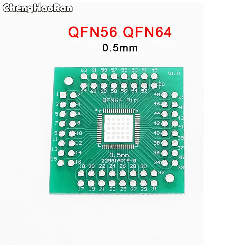 ChengHaoRan QFN44 48 QFP32 SOP24 SSOP24 QFP64 QFN64/40 TSOP56 для DIP PCB плата передачи DIP-24/32/40/48 кнопочный экран шаг адаптер