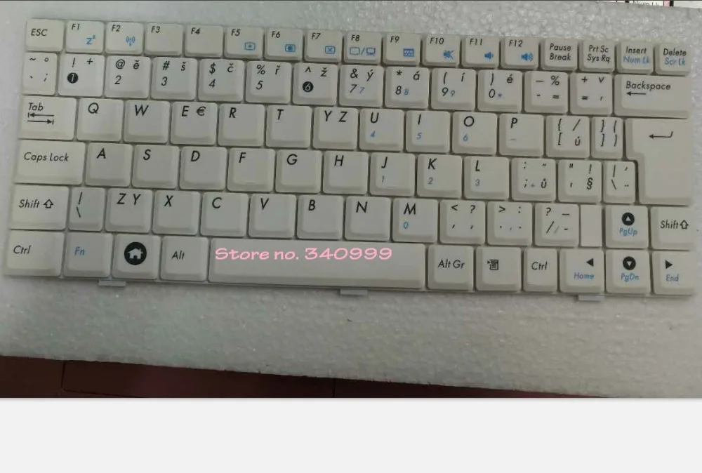 

free shipping New Laptop keyboard for For ASUS 1000H EEE PC EEEPC 1000 1000H Czech CZ white