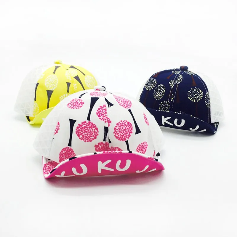 Baby Hats Boys Girls Printed Sun Hat Newborn Summer Toddler Infant New Children Caps Baseball Net | Детская одежда и обувь
