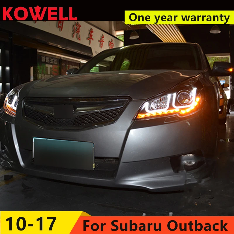 Автомобильный Стайлинг KOWELL для Subaru Outback 2010 2014 внешней фары светодиодный ные линзы