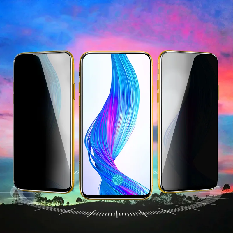 9H защита конфиденциальности закаленное стекло для OPPO Realme Q X Lite C1 X2 Pro XT анти-писк протектор экрана стекло защитная пленка