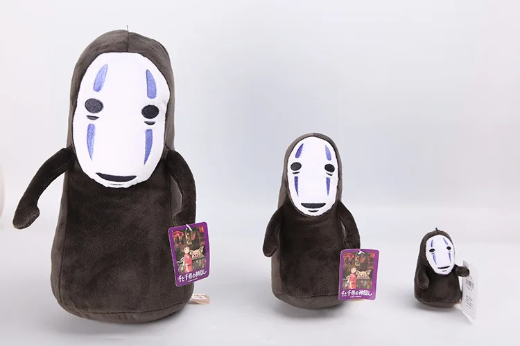 studio ghibli spirited away no face man plush doll vinyl action figure miyazaki hayao anime kaonashi model kids toys free global shipping