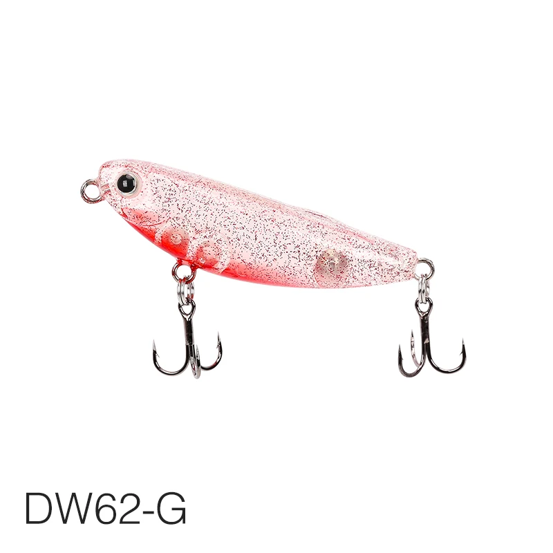 DW62-G TSURINOYA для рыбалки приманки DW62, мини платья-карандаш на завязках с искусственная жесткая приманка для наживки Топ плавательный круг из Mninnow Crankbait 50 мм 5g 12 Цветов воблер(Wobbler - Цвет: DW62-G