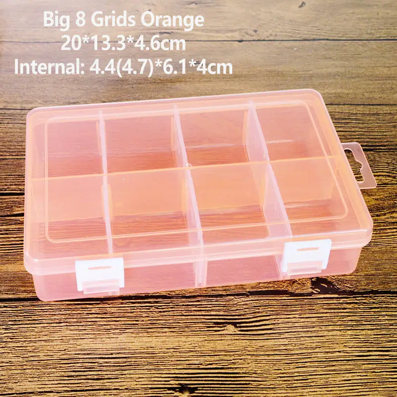 8 Grids Orange Многофункциональный съемный ящик васи ленты для DIY Скрапбукинг хранения коробки Органайзер офис пуля журнал поставок S602 - Цвет: 8 Grids Orange