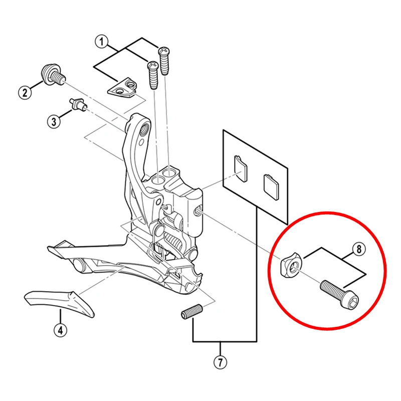 Shimano дорожные велосипеды Ultegra 6800 DURA-ACE 9000 5800 R7000 R8000 R9100 передний переключатель