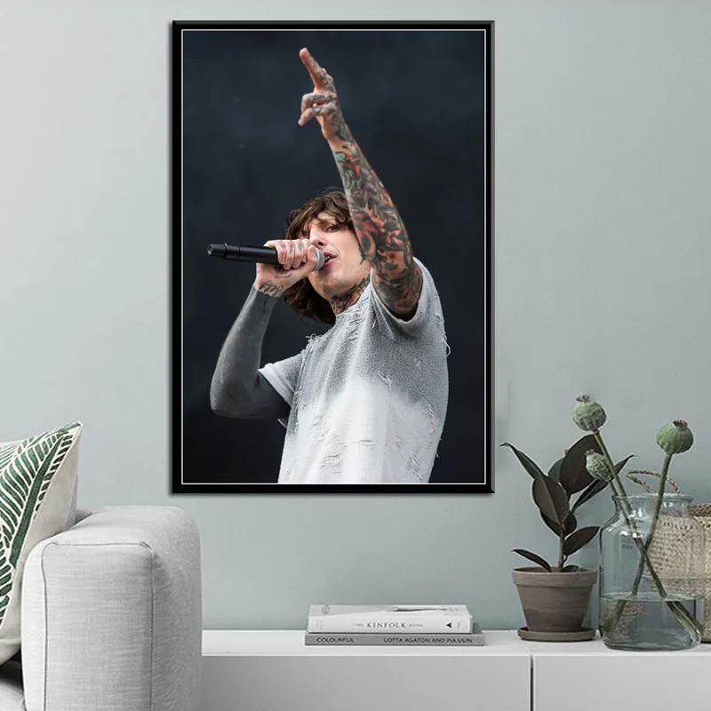P609 Оливер Сикс Bring Me The Horizon музыкальный певец звезда рок Искусство Живопись