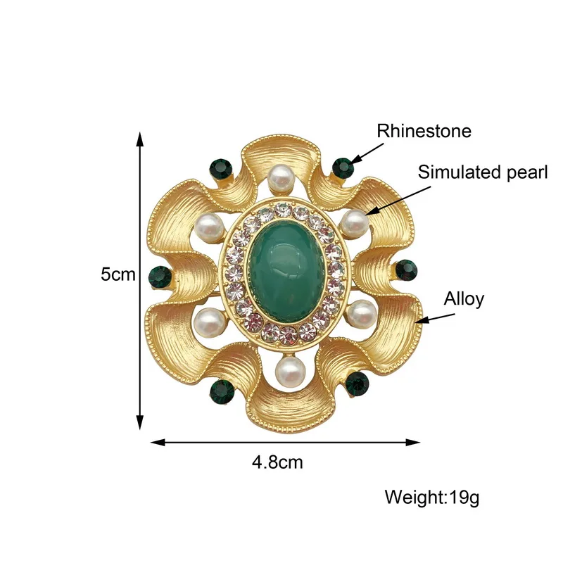 F.J4Z женские броши в ретро стиле модные роскошные бриллиантовые булавки Стразы