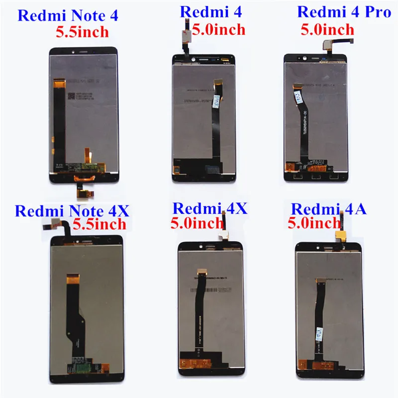 Протестированный ЖК-дисплей для Xiaomi Redmi 4A 5,0 дюймов кодирующий преобразователь сенсорного экрана в сборе 1280*720 рамка с бесплатными инструментами и наклейками