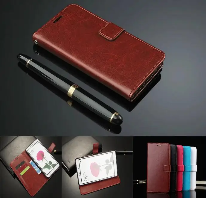 Кожаный чехол-бумажник с подставкой для Xiaomi Mi Mix 2 чехол-книжка Mix/Mi Note 3/Redmi 4X 5A/Mi Max