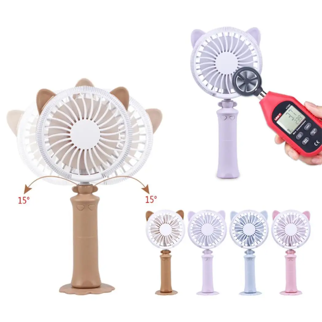Портативный USB портативный мини вентилятор СВЕТОДИОДНЫЙ Ночник настольный с