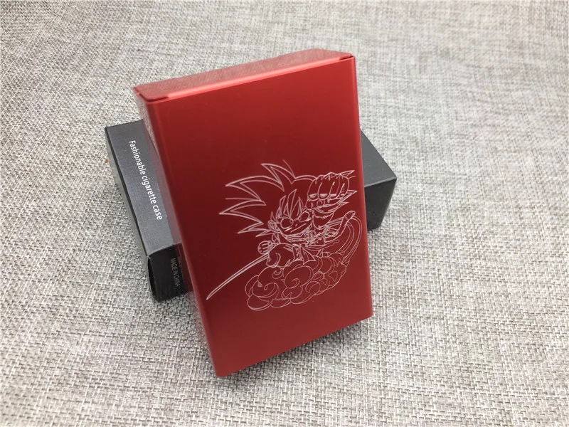 LF044 персонализированные Гоку Dragon Ball алюминиевый сплав Мода Красота портсигар чехол Лазерная резная не выцветает портсигар