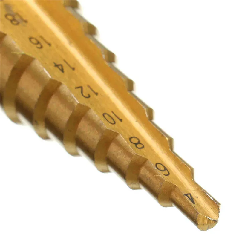 Newest 1PC 4-22MM HSS 4241 Step Cone Drill Bit Hex Titanium Wood Drilling Hole Cutter For Sheet Metal Best Promotion | Инструменты