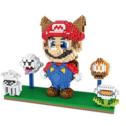 3490 without box ZMS аниме мультфильм каваи игра Супер Марио Дети подарок для мальчиков девочек строительные блоки фигурка модель образования toy3453 3454 3490 - Цвет: 3490 without box