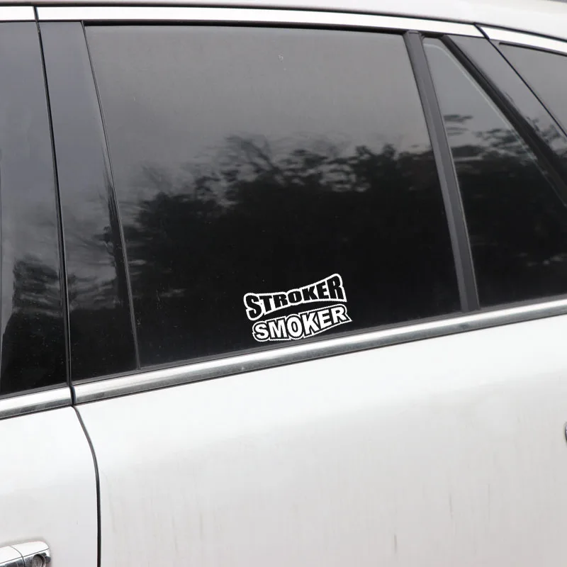 YJZT 12.7CM*7CM DIESEL STROKER SMOKER Car Sticker Vinyl Decal Black/Silver C3-0833 | Автомобили и мотоциклы