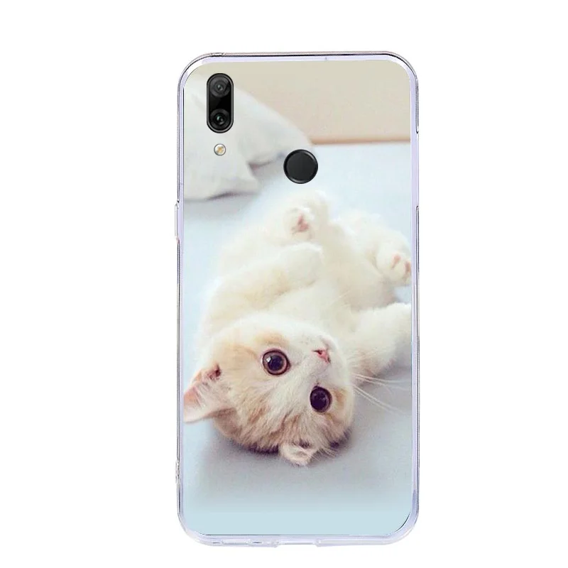 Новинка мягкий чехол из ТПУ с принтом для Huawei Y7 2019 силиконовый задней панели