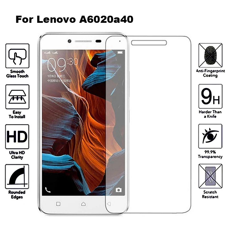 2 шт закаленное стекло для lenovo A6020a40 Защита экрана для lenovo A6020 Flim закаленное стекло для lenovo A6020 A 6020 a40 a36