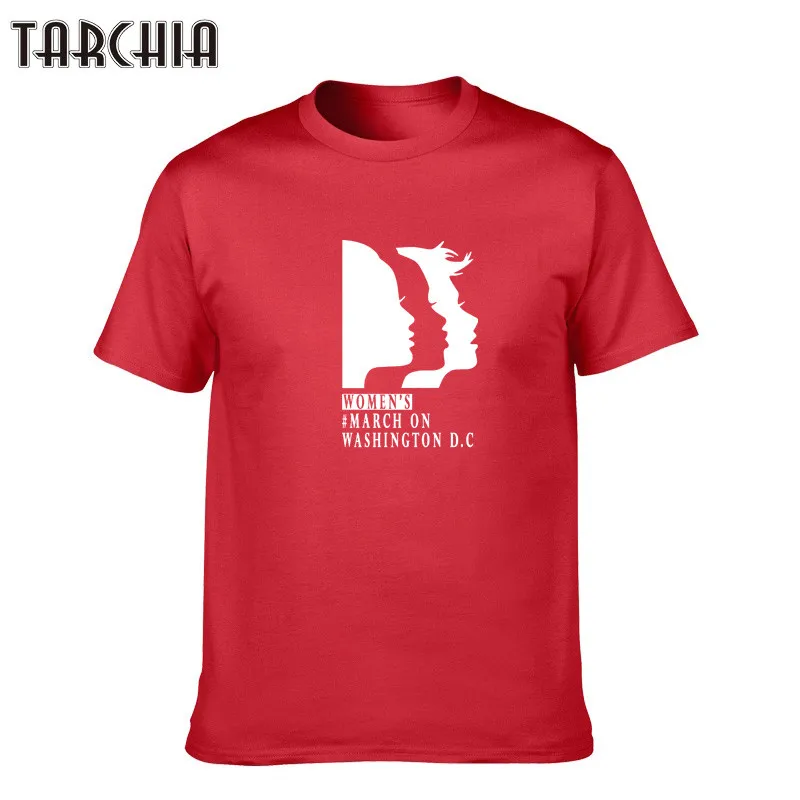 

Футболка TARCHIA мужская с круглым вырезом, модная брендовая Повседневная тенниска из хлопка в Вашингтон, лето 2018