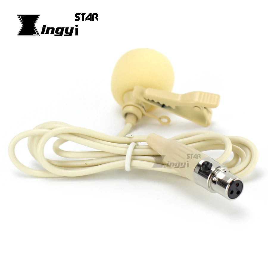 Кожаный цветной XLR 3 Pin TA3F штекер зажим для галстука на лацкане микрофон