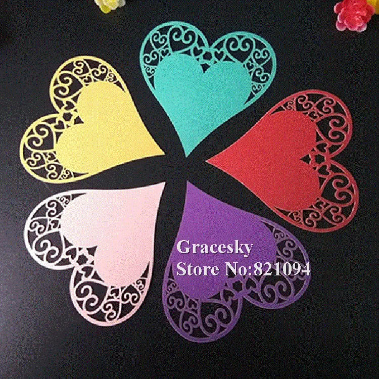 60 шт. бумажная открытка с лазерной резкой|gift card|paper cardcard gift |