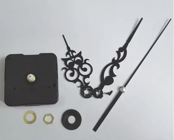 Золотые стрелки Черные DIY кварцевые часы | Дом и сад