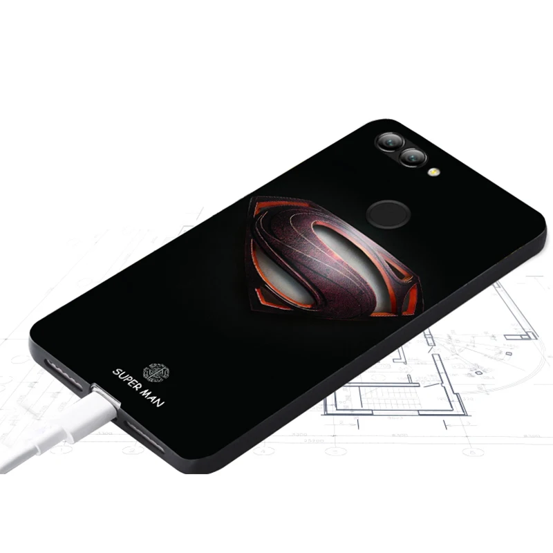 Huawei nova 2 plus Case Original Cover for Bag Skin Wolf Fish Skull nova2 Fundas 100% |