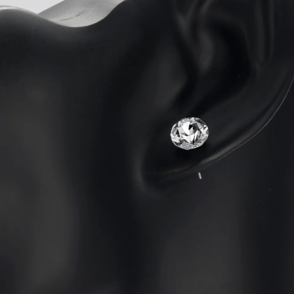 Простые серьги Neoglory белые розовые синие блестящие женские украшенные