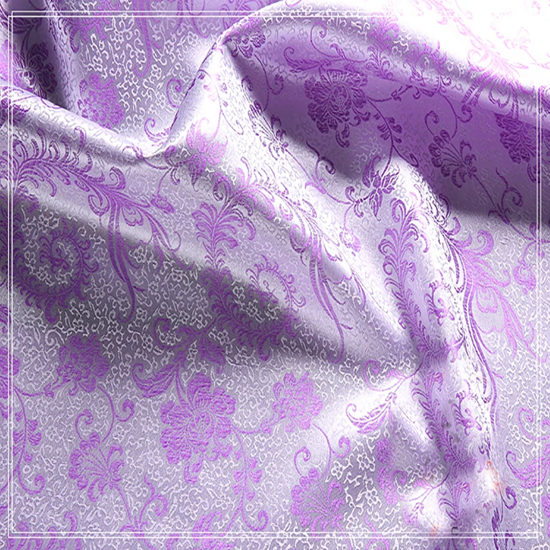 Шелковый жаккардовый гобелен в стиле пионов, 90 см x 100 см