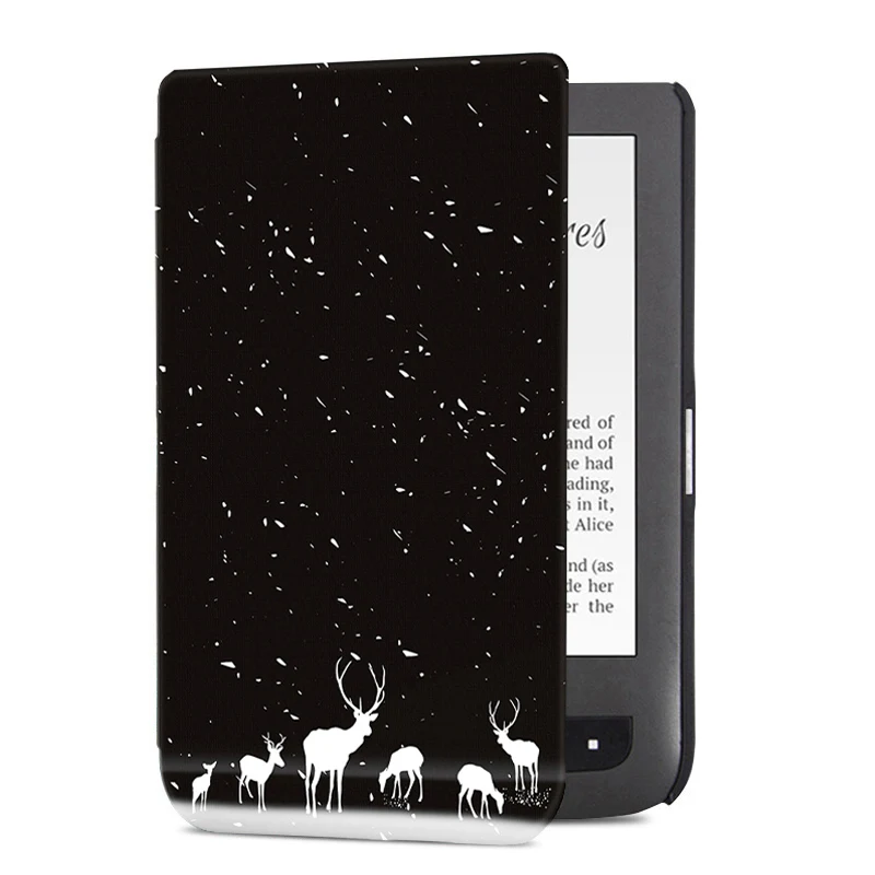 Snow Deer Aroita магнитные окрашенный чехол для карманной книги 626/624/625/614/626 Плюс/640 и карманной книги сенсорные Lux2/3 и Basic2/3 электронная книга - Цвет: Snow Deer