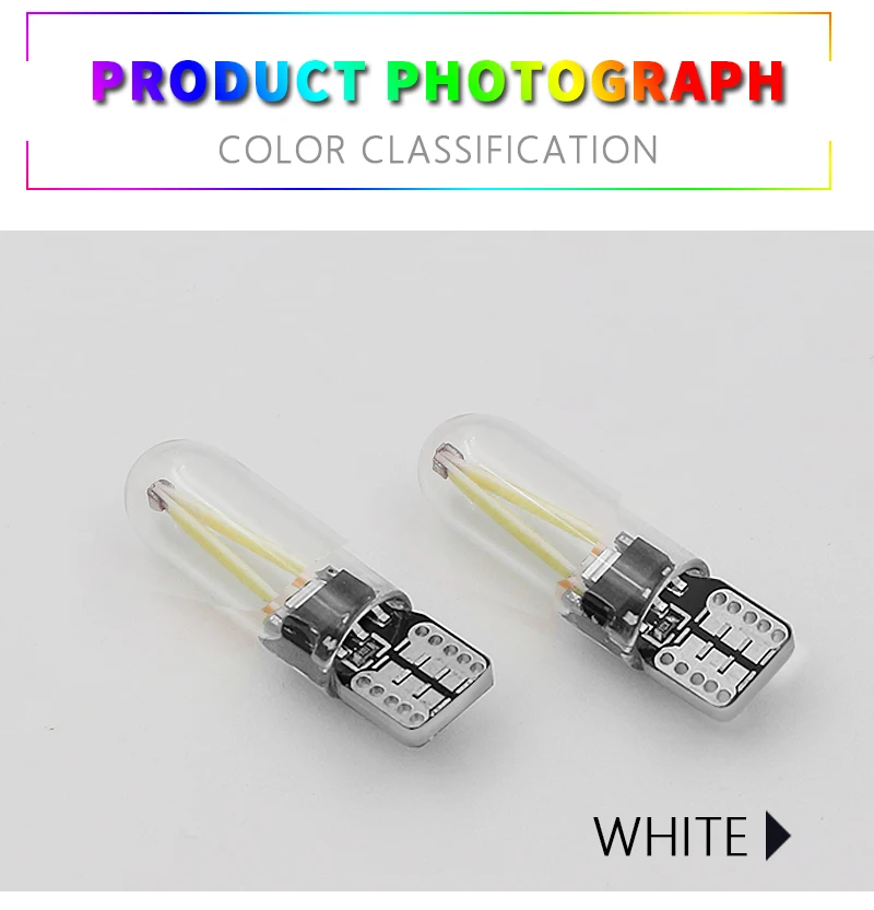 2x автомобиль светодиодный новые W5W led T10 cob стекло автомобиля светильник со светодиодными нитями на авто автомобилей Чтение купольная лампа DRL стайлинга автомобилей 12v