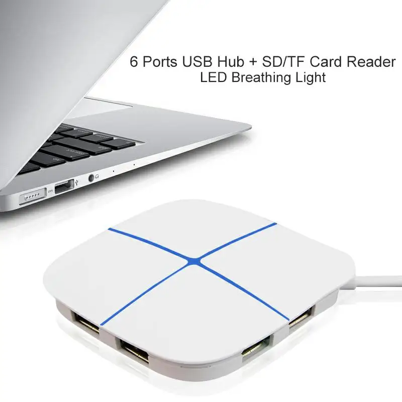 Usb-хаб 6 Порты и разъёмы USB 2 0 3 переключатель делителя с порт зарядки Micro B мощность