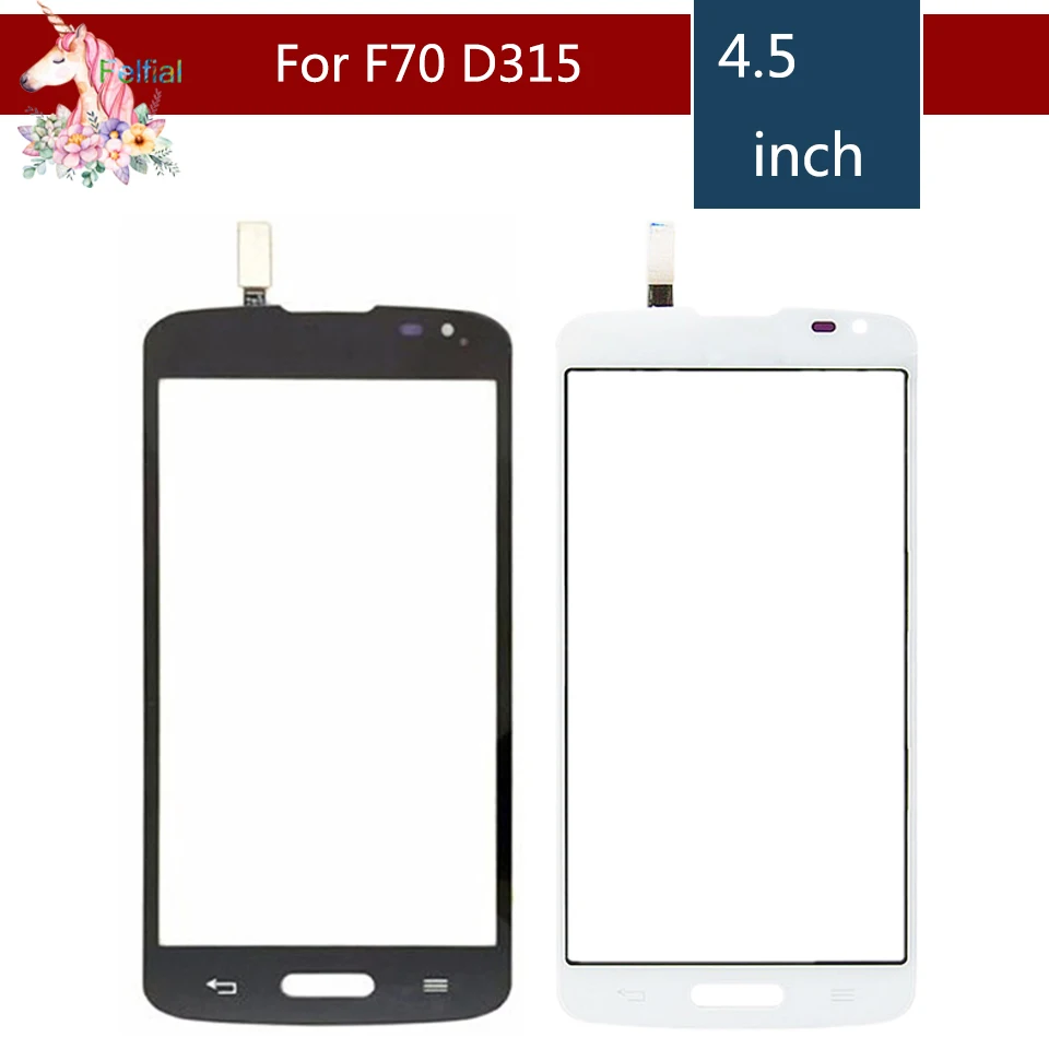 

High Quality 4.5" For LG F70 D315 Touch Screen Digitizer Sensor Outer Glass Lens Panel Replacement