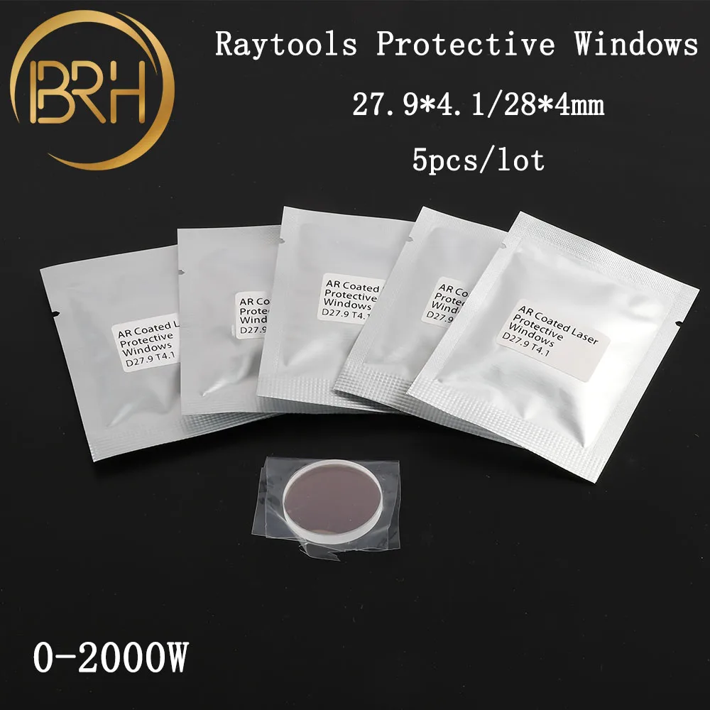 BRH Raytools волоконная Лазерная Защитная линза/стекло 28*4/27 9*4 1 мм для 0 2000 Вт Bodor Fiber