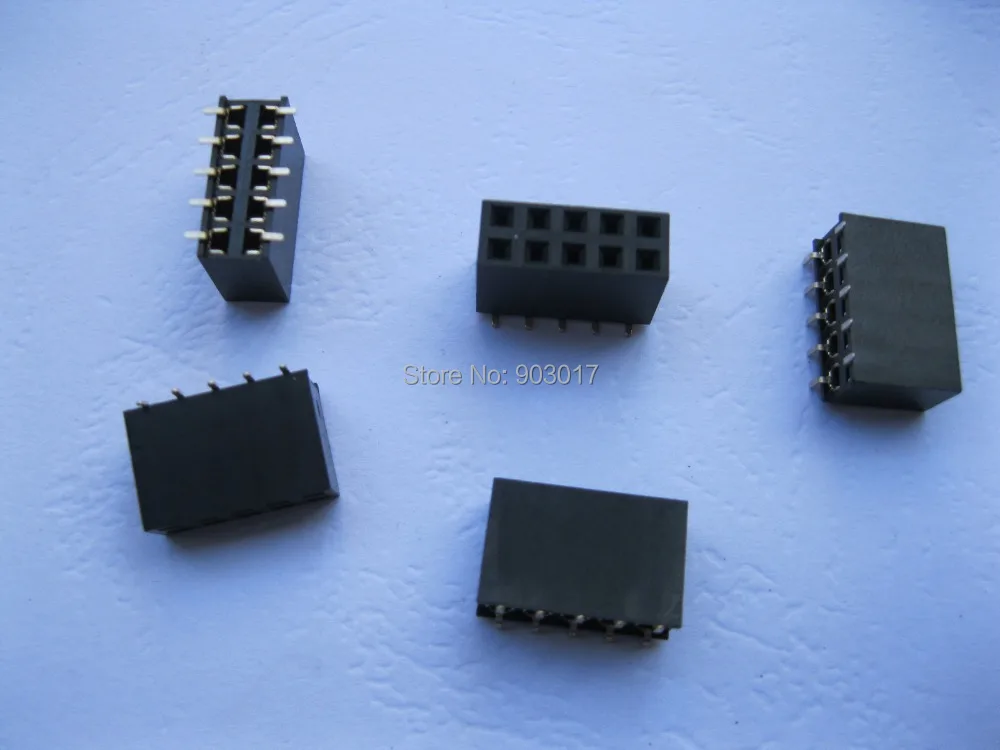 30 шт. SMD SMT шаг 2 54 мм 2x5 10 контактов хрупкий штыревой разъем двухрядная полоса с