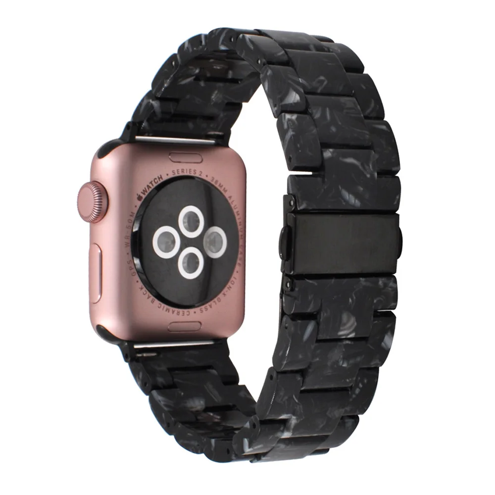 Модные резиновый ремешок для наручных часов Apple Watch, версии 40/44/38/42 мм легкий браслет для наручных часов iWatch серии 5 4 3 2 1 ремешок на запястье