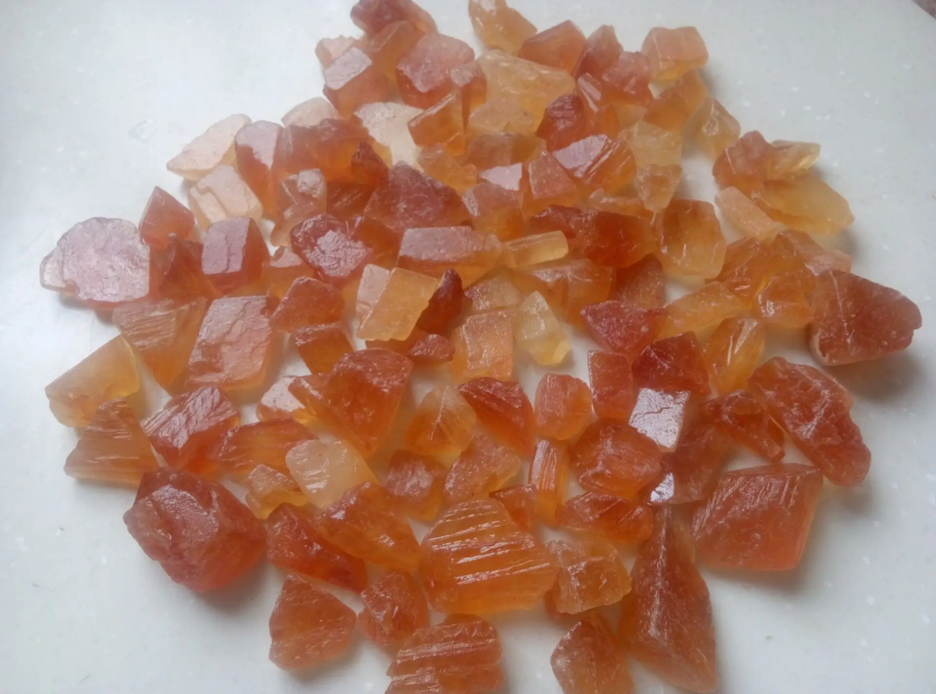 

1/4lb Natural Rough Citrine Calcite, Raw Gemstone Crystal Healing (Honey Calcite)