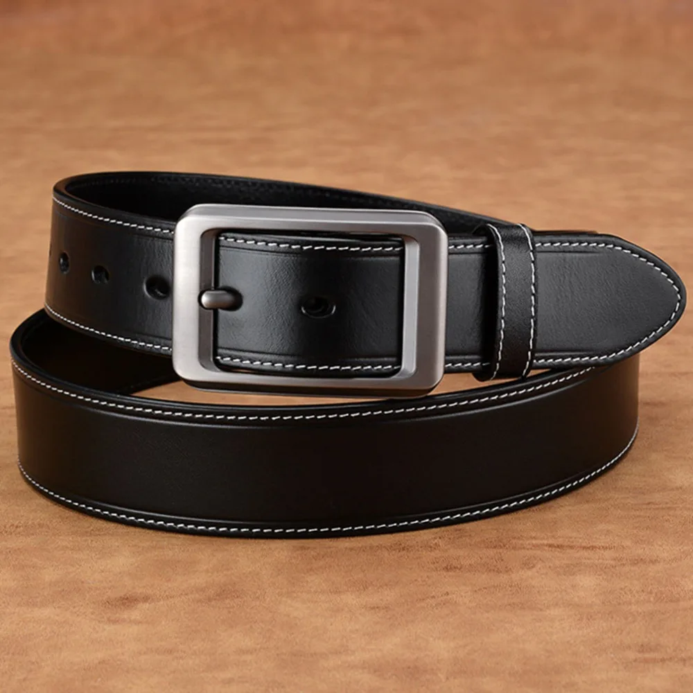 Ремень мужской из натуральной кожи с пряжкой N17FJ254|genuine leather belt men|genuine beltleather men |