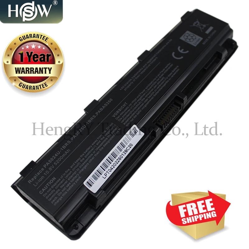 HSW батарея для Toshiba C805 C805D C840 C840D C845 C845D C850 C850D C855 C855D C870 C870D C875D PA5024 Аккумулятор