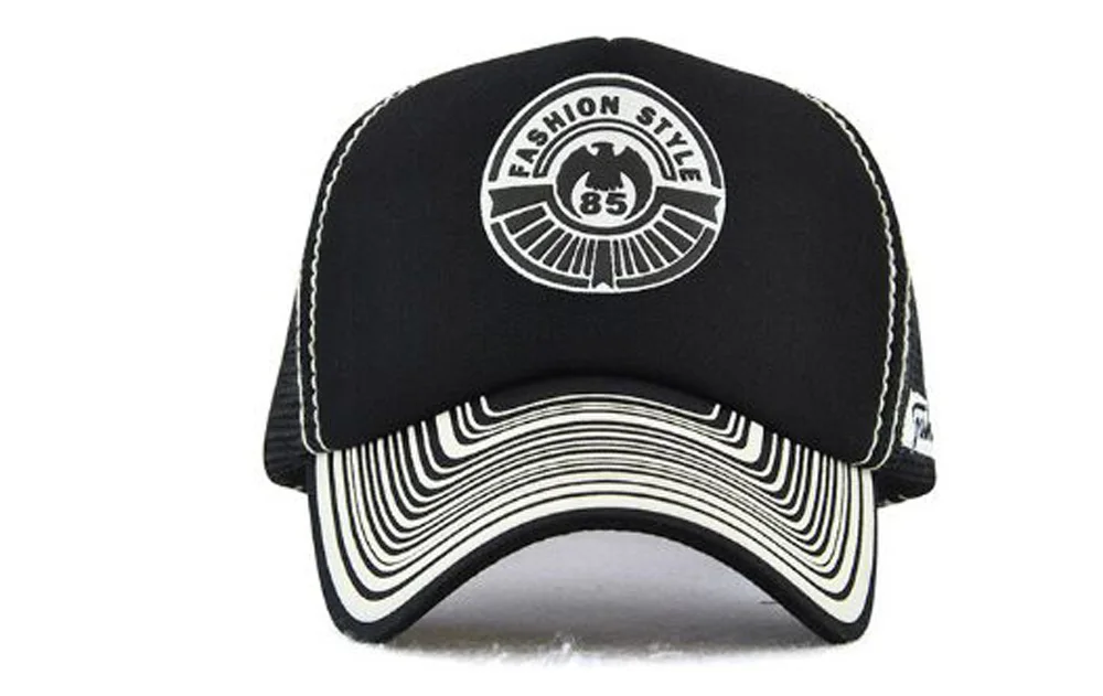 XEONGKVI корейский летом напечатаны Бейсбол Кепки бренд Snapback хлопок сетка шляпа для Для женщин и Для мужчин чистая Кепки Casquette 56- 60 см