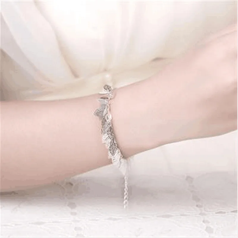 Женский элегантный браслет из серебра 925 пробы с шармами Sl 221|charm bracelet|bracelet brandbracelet