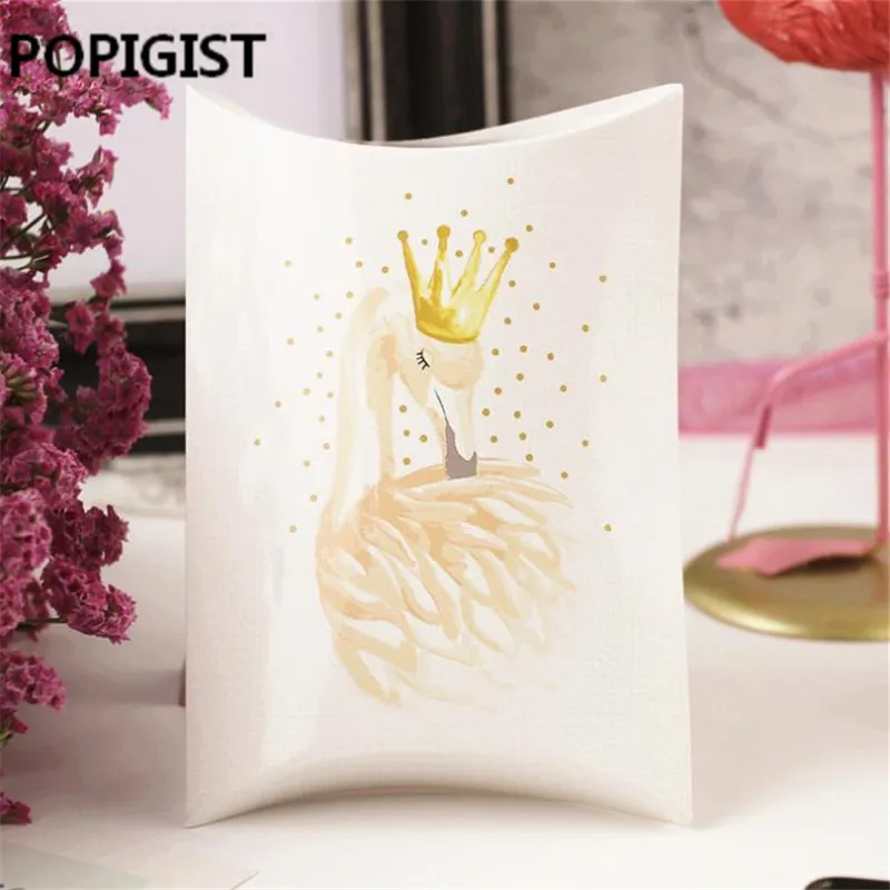 Коробка конфет с фламинго шоколадные подарочные коробки свадебные сувениры для