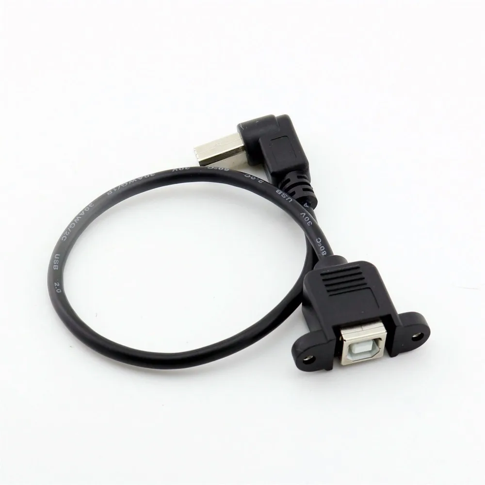 20x USB 2 0 B папа 90 градусов правый угол к гнездо принтера Панель Крепление