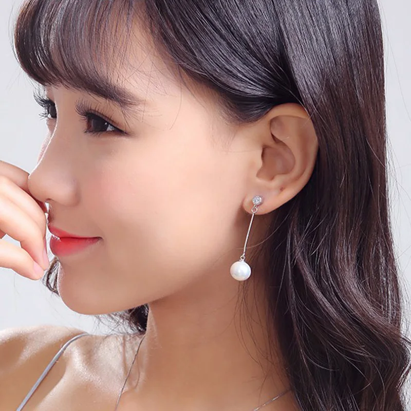 Темпераментные жемчужные серьги с кисточками предотвращают аллергию пряжки для