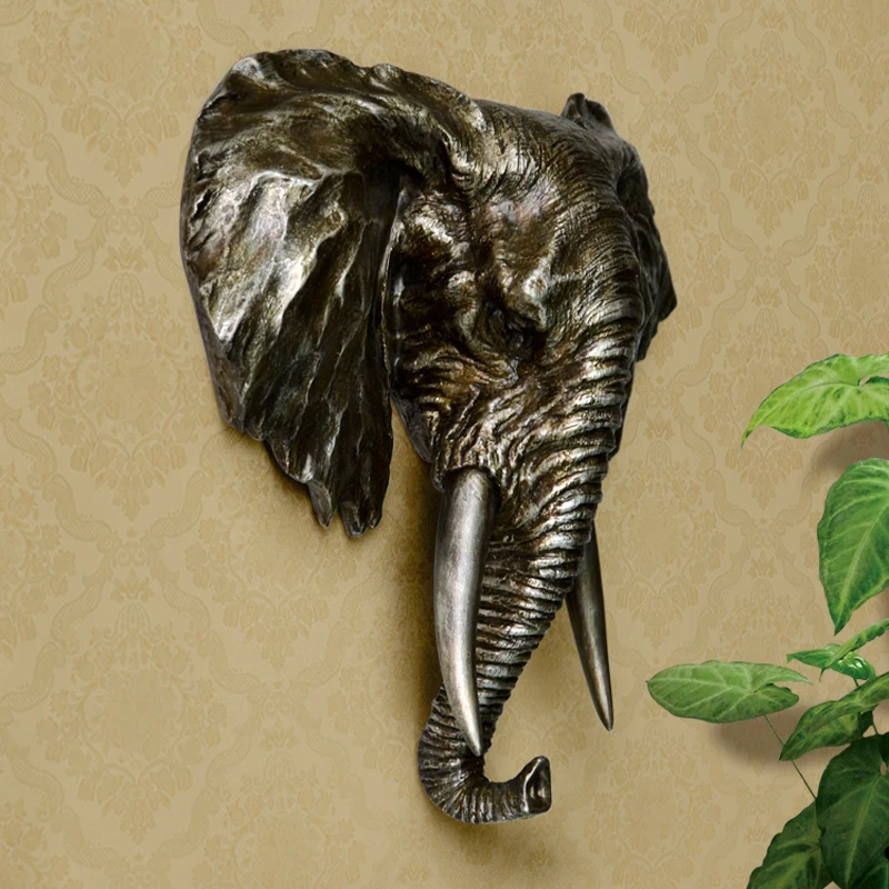 Скульптура слона Настенный декор статуя для дома украшение аксессуары фреска